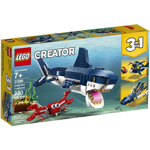 Lego Creator 3in1 Deep Sea Creatures 31088 Building Kit, 230 Piece - Multicolour.