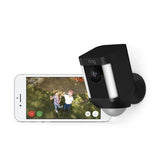Ring Spotlight Cam Battery 1080p Outdoor Wi-Fi Camera with Night Vision (Black, 2 Pack). - shopperskartuae