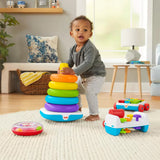 Fisher-Price Rockin' Fun Infant & Toddler Giant Stacking Ring Toy with Accessories