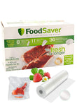FoodSaver B005SIQKR6 Special Value Vacuum Seal Combo Pack 1-8" 4-11" Rolls 36 Pre-Cut Bags, 1Pack), Clear