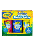 Crayola 3 Piece Washable Finger Paint For Fun Activities in Red, Blue and Yellow Colors 3x236ml