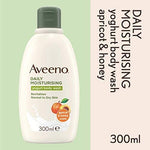 Aveeno Daily Moisturising Yogurt Body Wash (300 ml) - Apricot and Honey Scented. - shopperskartuae