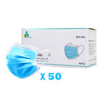 Anesthesia Medical Face Mask 3 Ply with Ear Loop BFE > 95% (50 Pcs).