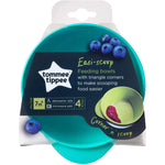 Tommee Tippee Easy Scoop Feeding Bowls 7m+ (Colours May Vary) 4 pack BPA Free**.