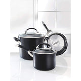 Circulon Symmetry Hard Anodised Non-Stick Induction 5 Piece Cookware Set, Stainless Steel. - shopperskartuae