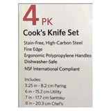Tramontina ProLine Cook's Knife Set (4 Pieces). - shopperskartuae