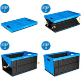 CleverMade CleverCrates 62Liter Large Medium Collapsible Foldable Storage Bin Container.
