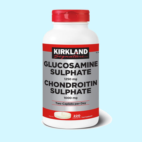 Kirkland Signature Glucosamine Sulphate & Chondroitin Sulphate (220 Caplets). - shopperskartuae