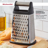 KitchenAid Box Grater With Covered Container- Grate, Slice & Store With Ease