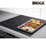The Rock Plus Reversible Stovetop Grill/Griddle Pan (31 x 45 cm) - Ceramic Nonstick Coating - Non Stick Reinvented.
