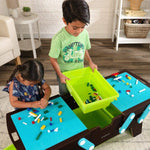 Lego Compatible KidKraft Table Building Bricks Play N Store. - shopperskartuae