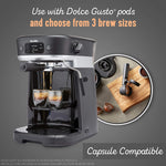 Breville All-in-One Coffee House Coffee Machine (Black & Silver) - Espresso