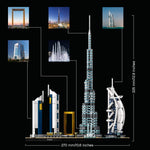 LEGO 21052 Architecture Dubai Model, Skyline Collection, Collectible Building Set. - shopperskartuae
