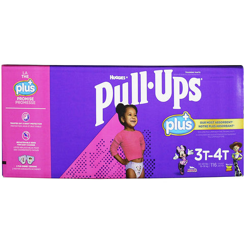 Huggies Pull Ups Girls Training Pants Pack For 3T-4T (116 Count, 18kg).