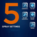 Waterpik Power Spray Plus Chrome Five Settings Shower Head VSS 563MUK. - shopperskartuae