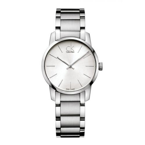 Calvin Klein K2G23126 Silver Dial City Ladies Watch