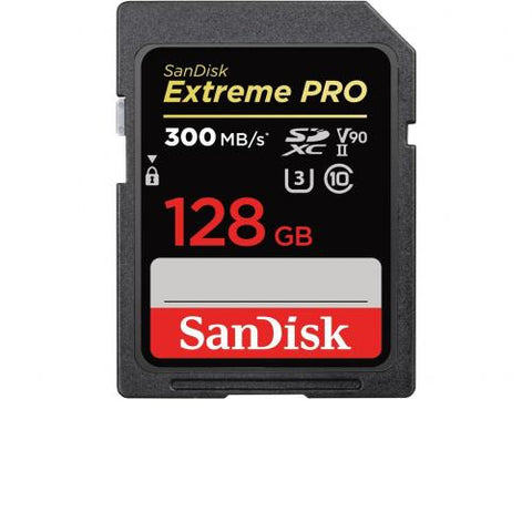 SanDisk 128GB Extreme Pro SDXC UHS-II Memory Card 300MB/s 4K SDSDXDK-128G-GN4IN