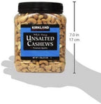 unsalted cashews - Kirkland signature