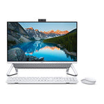 Dell Inspiron 24-5400 All-In-One Desktop PC (11th Gen Intel Core i5-1135G7), 12GB DDR4 RAM, 1TB HDD + 256GB SSD, Intel Iris Xe Graphics, Win10 Home, English Keyboard - Silver