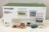Snaplock 36-Piece Food Storage Set: Secure, Versatile, and Complete