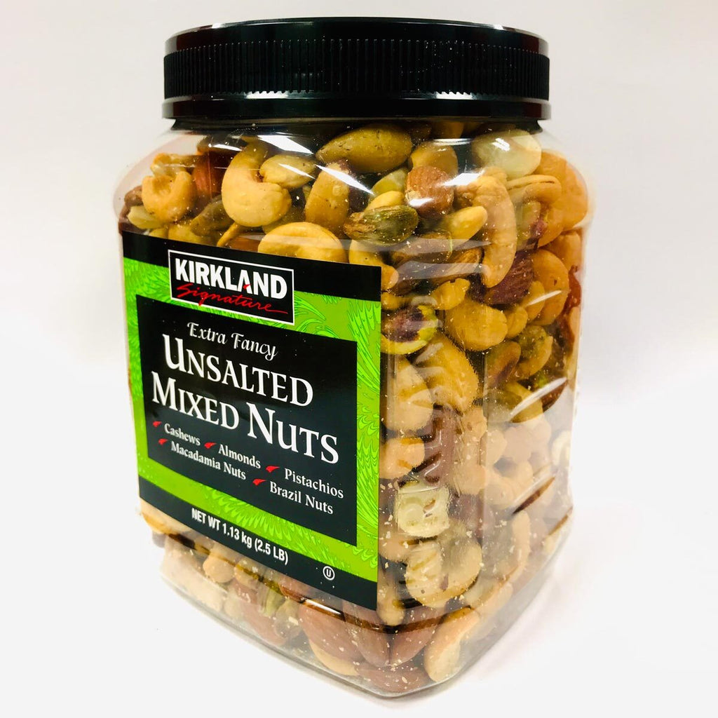 Kirkland Signature Extra Fancy Unsalted Mixed Nuts (1.13 kg).
