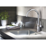 Grohe AMBI Monobloc Swivel Two Handle Kitchen Sink Mixer Tap 1/2″. - shopperskartuae