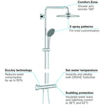 Grohe Vitalio Joy System 260 Shower With Thermostat & Easy Reach Tray 180 Degree Comfort Shower System | 3 Sprays. - shopperskartuae