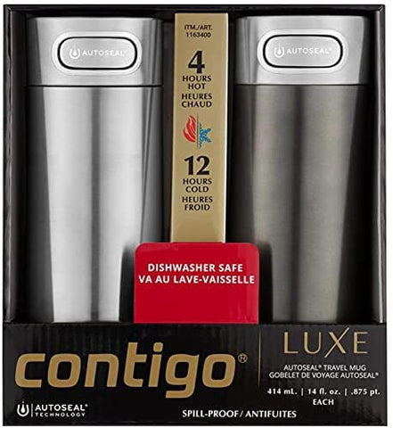 Contigo Luxe Autoseal Vacuum Travel Spill Proof Coffee Mug with