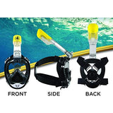 BODY GLOVE [AIRE] Full Face Snorkeling Mask 180 Degree Underwater Vision Underwater Glasses Snorkeling With Camera Mount.
