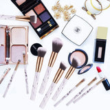 SEPROFE Make Up Brushes 10 Pieces with Cosmetics Bag.