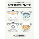 Le Creuset of Enamelled Cast Iron Cookware Deep Round Dutch Oven, 6.5Qt (10.25 inch). - shopperskartuae