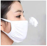 Oeko Tex Two Layer Nose And Mouth Mask - One Size (2 Pack, For Adults).