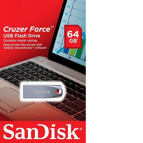 Sandisk 64GB Cruzer Force USB 2.0 SDCZ71 064G