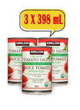 Kirkland Signature Organic Tomato Paste/Sauce- 398mL X 3 Pack