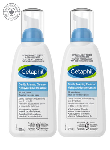 Cetaphil Gentle Foaming Cleanser- Pack of 2 X 236ml