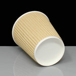 Disposable Kraft Paper Cups for Hot and Cold Drinks,150ps X 12oz/340ml