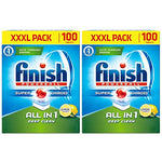 Finish Powerball Dishwasher Tablets All In 1 Deep Clean XXXL Pack Lemon Sparkle (1550g,100 Tablets).