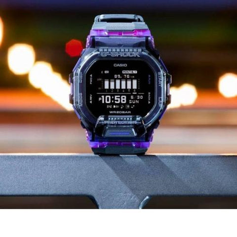 Casio GBD-200SM-1A6 Bright Series G-SQUAD Bluetooth® Black Resin Band Sport Watch