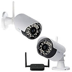 Lorex 4-Channel, 4 Camera Indoor/Outdoor Wireless DVR Security System (White). - shopperskartuae