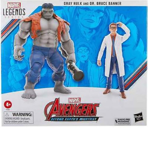 Marvel Legends Avengers 6" Figure 2-pack - Gray Hulk & Dr Bruce Banner