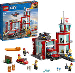LEGO 60215 City Fire Station Garage Building Set with Truck Toy
