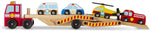 Melissa & Doug 4610 wooden emergency vehicle transporter truck