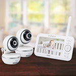 Digital Video Baby Monitor with 2 Cameras, VTech VM5261” Wide-Angle Lens and Standard Lens, Silver (2 camera Pan & Tilt monitor)