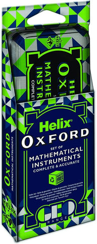 Helix Oxford Set Of Mathematical Instruments - Green