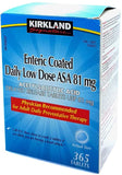 Kirkland Signature Aspirin Daily Low Dose Enteric Coated Tablets 81 mg, 365 Count