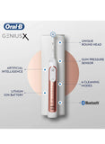Oral-B Genius X Electric Toothbrush with Artificial Intelligence, 1 Toothbrush Head & Travel Case, 6 Mode Display with Teeth Whitening, Color : Rose Gold