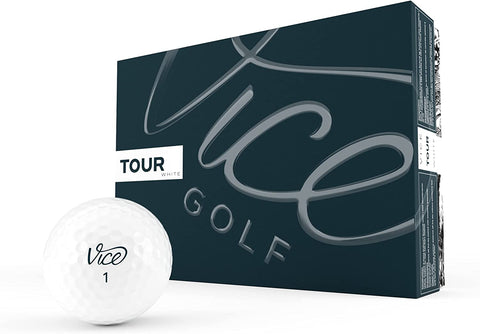 Vice Golf Tour White- 12 Golf Balls - Designed for Casual Golfers