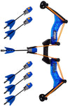 Zing Hyperstrike PowerGrip Bow with 6 Zonic Whistle Arrows, Blue - 250 Feet / 75 Meters Range