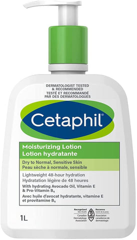 Cetaphil Moisturizing Hydrating Lotion Sensitive Formula, (1L ,32Oz)(Canadian Packaging)