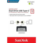 Sandisk Ultra 32GB Dual Drive USB 3.1 Type C USB 150MB/s SDDDC2 032G